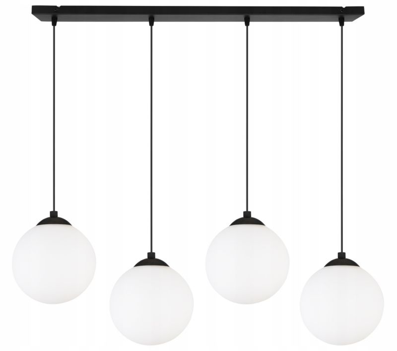 Lampa sufitowa wisząca Light Home LH Florence 4x E27 60W czarny/biały 15cm 1szt.