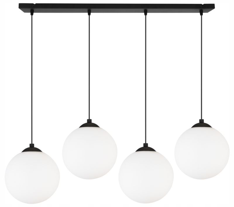 Lampa sufitowa wisząca Light Home LH Florence 4x E27 60W czarny/biały 18cm 1szt.