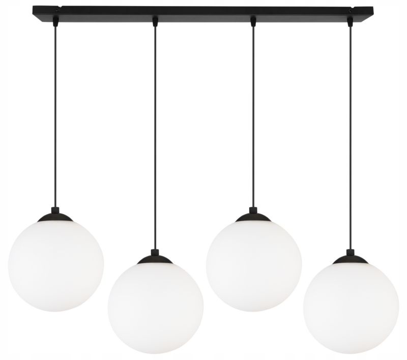 Lampa sufitowa wisząca Light Home LH Florence 4x E27 60W czarny/biały 18cm 1szt.