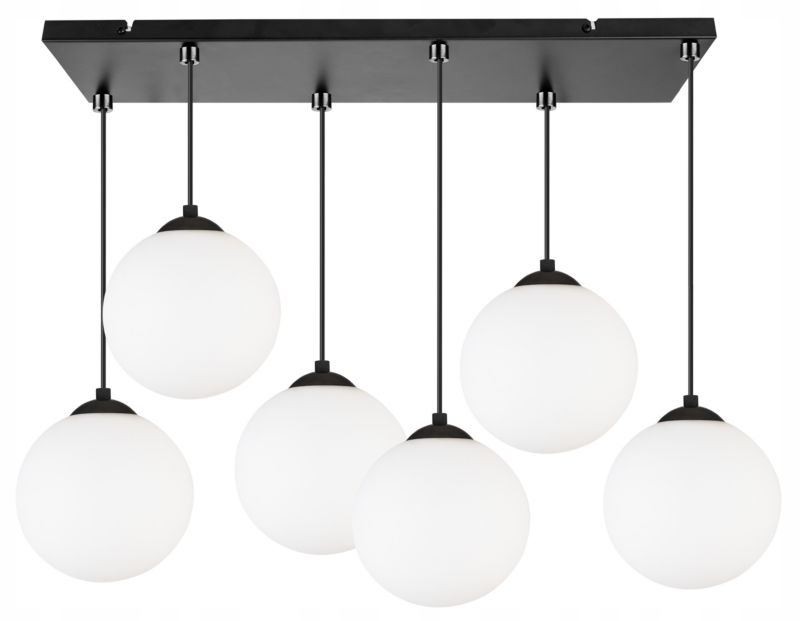 Lampa sufitowa wisząca Light Home LH Florence 6x E27 60W czarny 18cm 1szt.