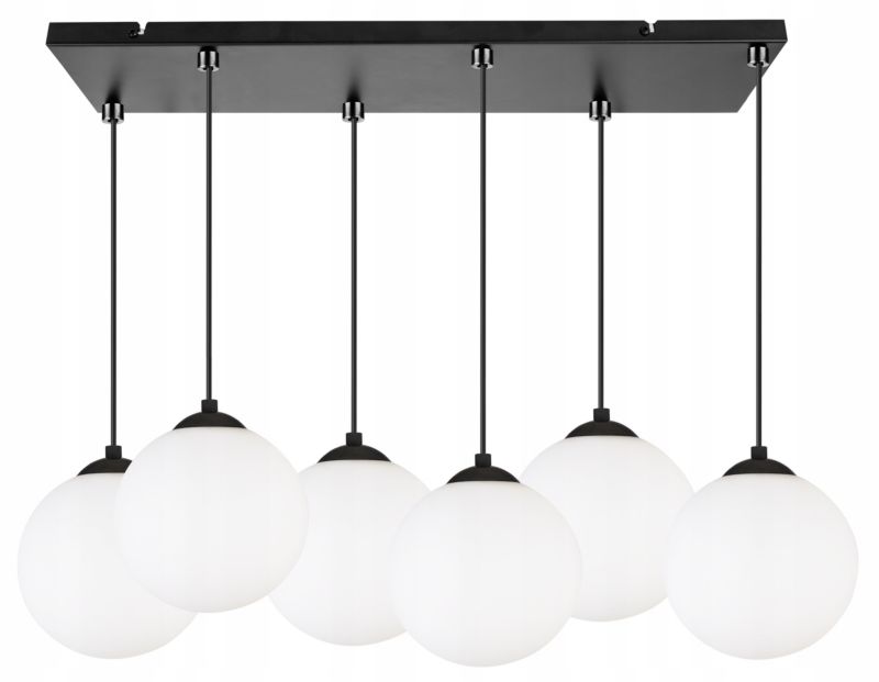 Lampa sufitowa wisząca Light Home LH Florence 6x E27 60W czarny 18cm 1szt.