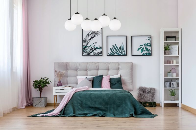 Lampa sufitowa wisząca Light Home LH Florence 6x E27 60W czarny/biały 15cm 1szt.