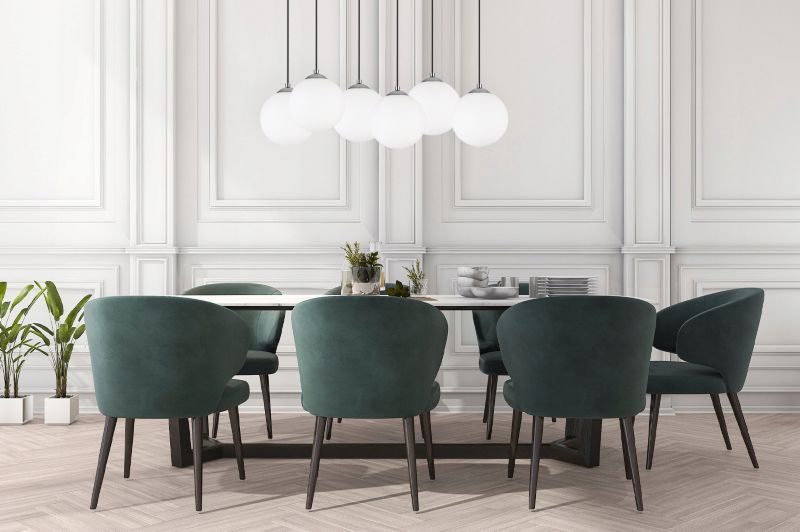 Lampa sufitowa wisząca Light Home LH Florence 6x E27 60W czarny/chrom 18cm 1szt.