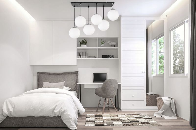 Lampa sufitowa wisząca Light Home LH Florence 6x E27 60W czarny/chrom 18cm 1szt.