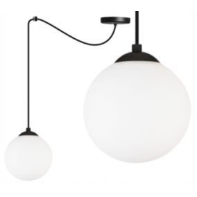Lampa sufitowa wisząca Light Home LH Florence Pająk 1x E27 60W czarny/biały 15cm 1szt.