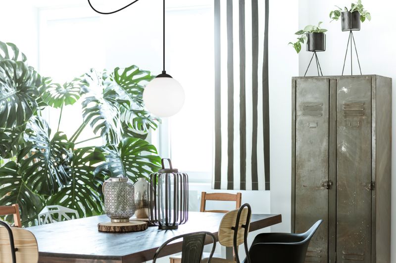 Lampa sufitowa wisząca Light Home LH Florence Pająk 1x E27 60W czarny/biały 15cm 1szt.