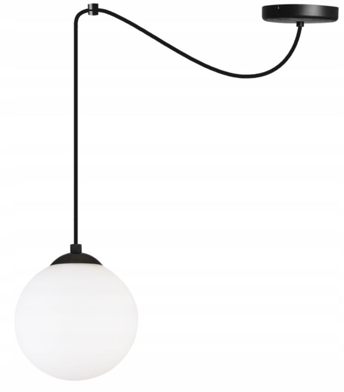 Lampa sufitowa wisząca Light Home LH Florence Pająk 1x E27 60W czarny/biały 15cm 1szt.
