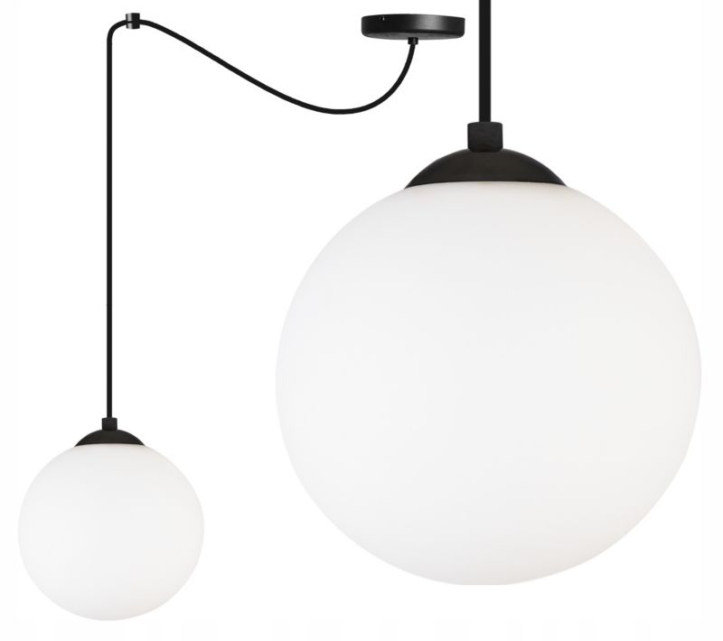 Lampa sufitowa wisząca Light Home LH Florence Pająk 1x E27 60W czarny/biały 18cm 1szt.