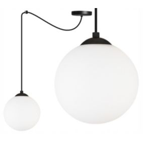 Lampa sufitowa wisząca Light Home LH Florence Pająk 1x E27 60W czarny/biały 18cm 1szt.