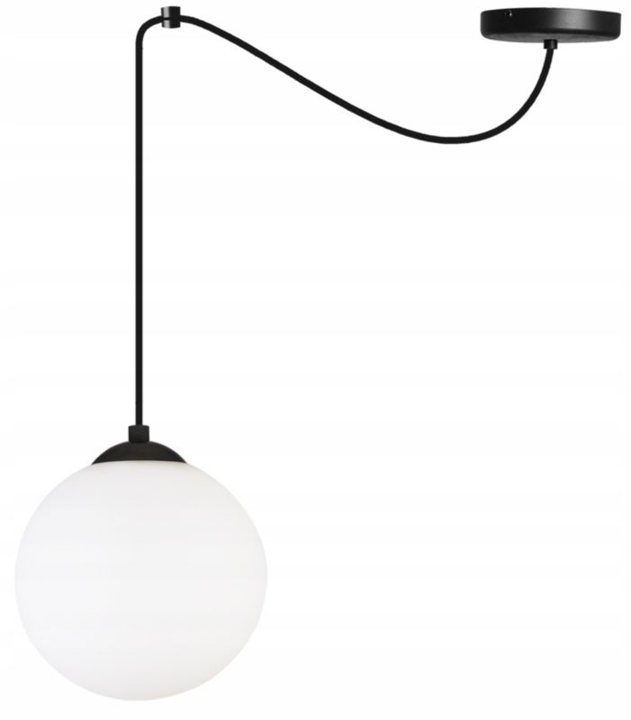Lampa sufitowa wisząca Light Home LH Florence Pająk 1x E27 60W czarny/biały 18cm 1szt.