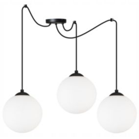 Lampa sufitowa wisząca Light Home LH Florence Pająk 3x E27 60W czarny/biały 18cm 1szt.
