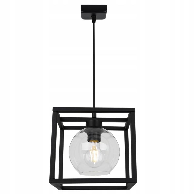 Lampa sufitowa wisząca Light Home LH Haga Cage 1x E27 60W szkło bezbarwny 1szt.