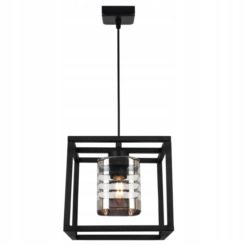 Lampa sufitowa wisząca Light Home LH Helix Cage 1x E27 60W bezbarwny 1szt