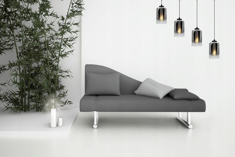 Lampa sufitowa wisząca Light Home LH Hella 1x E27 60W czarny/miodowy 1szt.