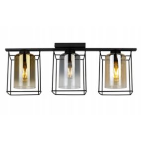 Lampa sufitowa wisząca Light Home LH Hella Cage 3x E27 60W szkło multikolor 1szt.