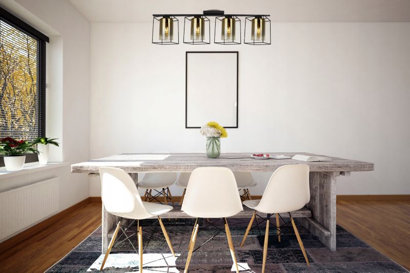 Lampa sufitowa wisząca Light Home LH Hella Cage 4x E27 60W szkło złoty 1szt.