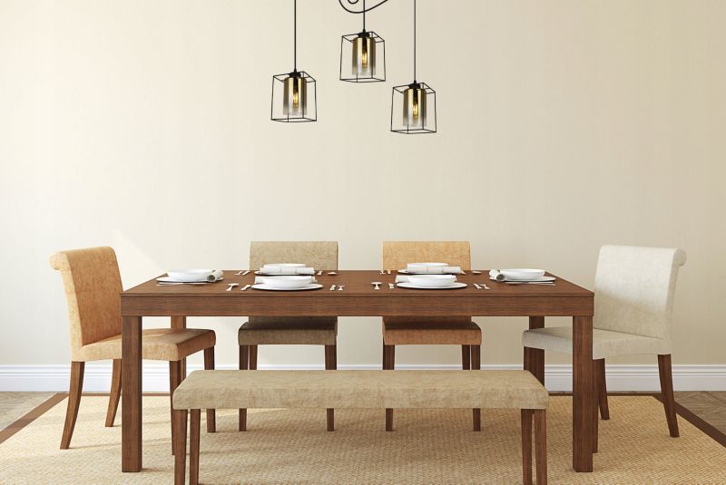 Lampa sufitowa wisząca Light Home LH Hella Cage Pająk 3x E27 60W szkło złoty 1szt.
