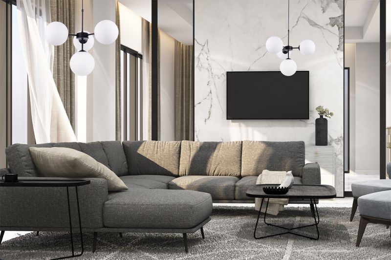 Lampa sufitowa wisząca Light Home LH Imperia 4x E14 60W biały 1szt.