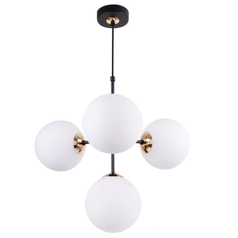 Lampa sufitowa wisząca Light Home LH Imperia 4x E14 60W biały/złoty 1szt.