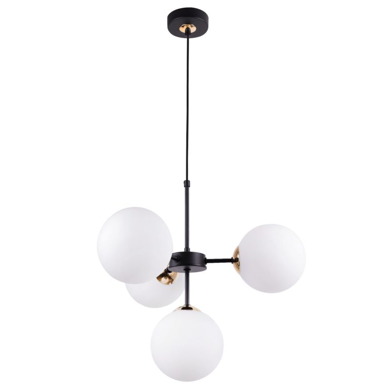 Lampa sufitowa wisząca Light Home LH Imperia 4x E14 60W biały/złoty 1szt.