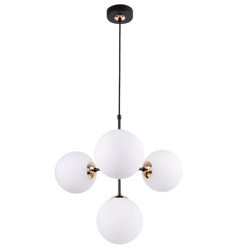 Lampa sufitowa wisząca Light Home LH Imperia 4x E14 60W biały/złoty 1szt.