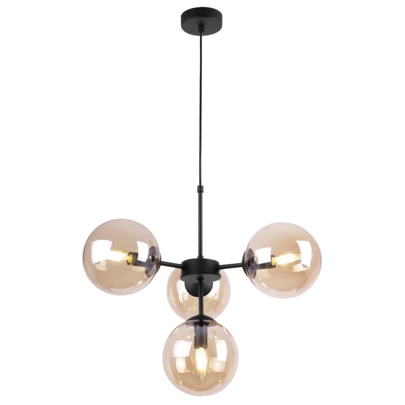 Lampa sufitowa wisząca Light Home LH Imperia 4x E14 60W miodowy 1szt.