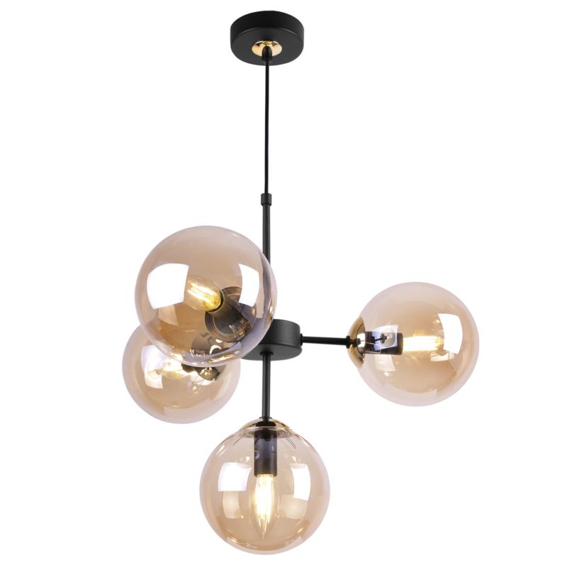 Lampa sufitowa wisząca Light Home LH Imperia 4x E14 60W miodowy/złoty 1szt.