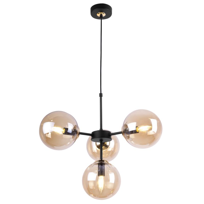 Lampa sufitowa wisząca Light Home LH Imperia 4x E14 60W miodowy/złoty 1szt.