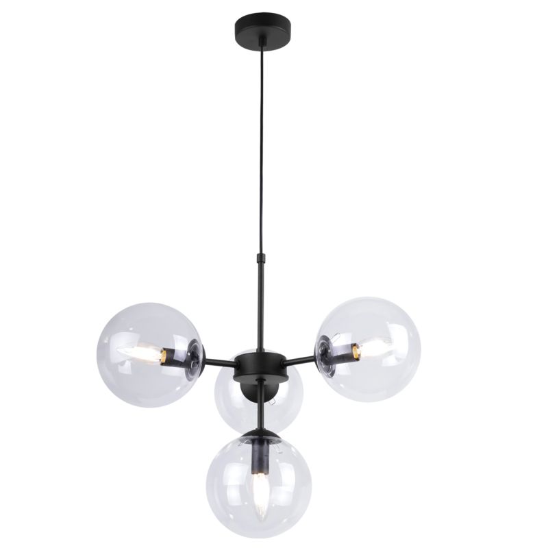 Lampa sufitowa wisząca Light Home LH Imperia 4x E14 60W transparentny 1szt.