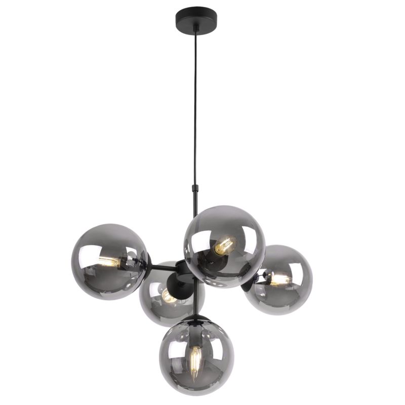 Lampa sufitowa wisząca Light Home LH Imperia 5x E14 60W czarny 1szt.