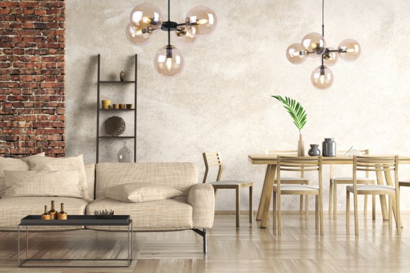 Lampa sufitowa wisząca Light Home LH Imperia 5x E14 60W miodowy/złoty 1szt.