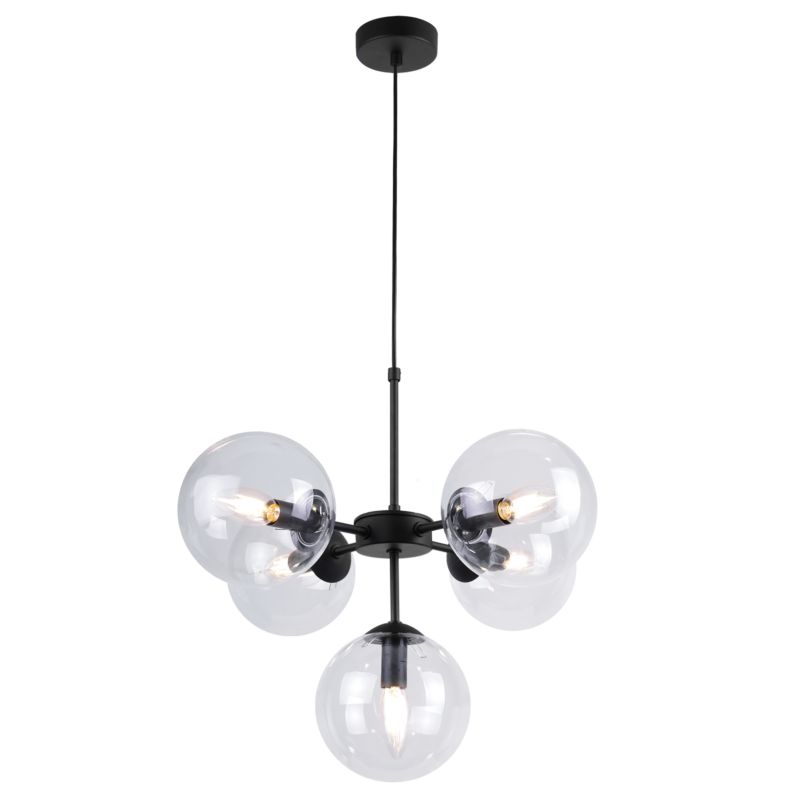 Lampa sufitowa wisząca Light Home LH Imperia 5x E14 60W transparentny 1szt.