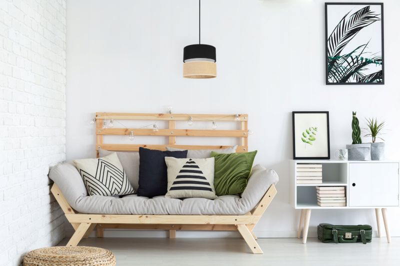 Lampa sufitowa wisząca Light Home LH Juta 1x E27 60W 20cm tkanina czarny 1szt.