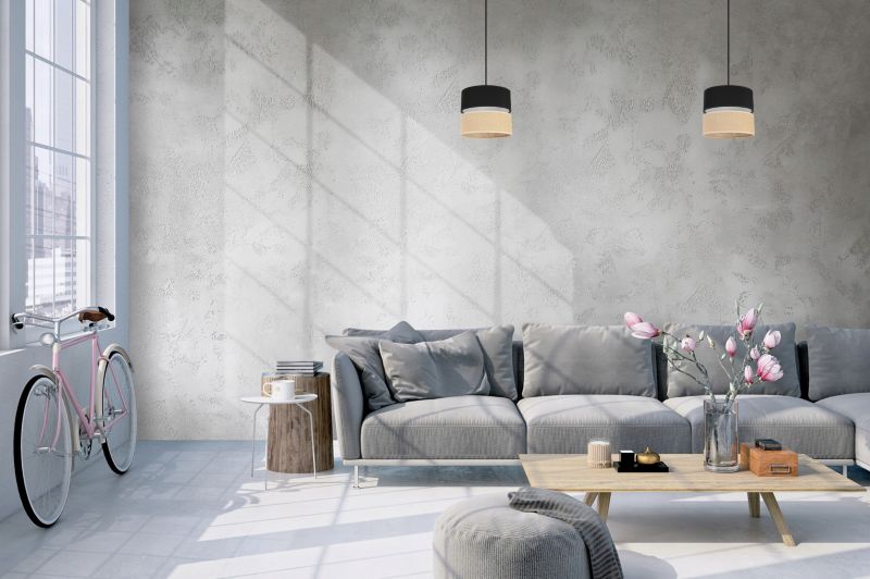 Lampa sufitowa wisząca Light Home LH Juta 1x E27 60W 20cm tkanina czarny 1szt.