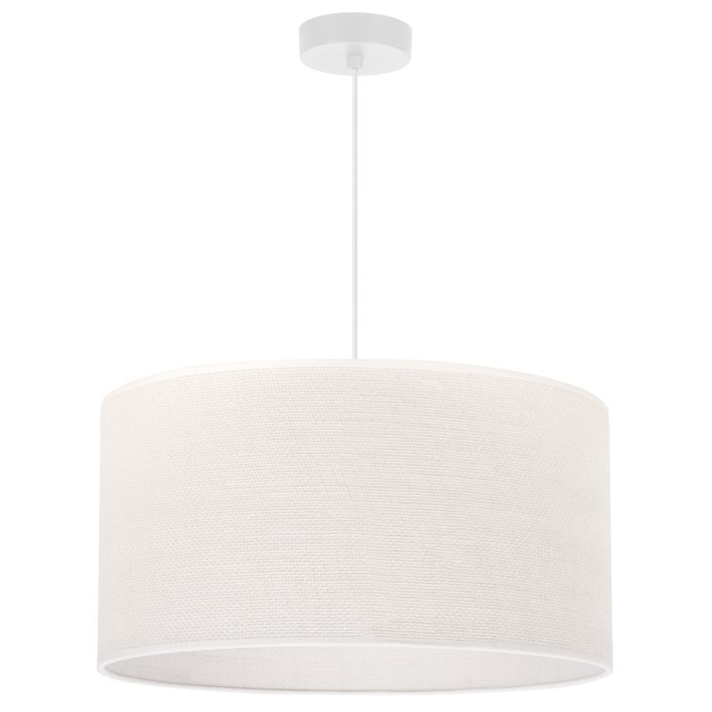 Lampa sufitowa wisząca Light Home LH Juta 1x E27 60W biały klosz 45cm podstawa biała 1szt.