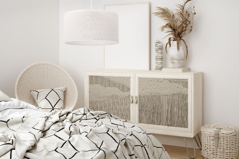 Lampa sufitowa wisząca Light Home LH Juta 1x E27 60W biały klosz 45cm podstawa biała 1szt.