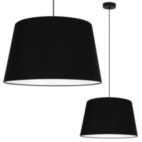 Lampa sufitowa wisząca Light Home LH Juta Stożek 1x E27 60W czarny 1szt.