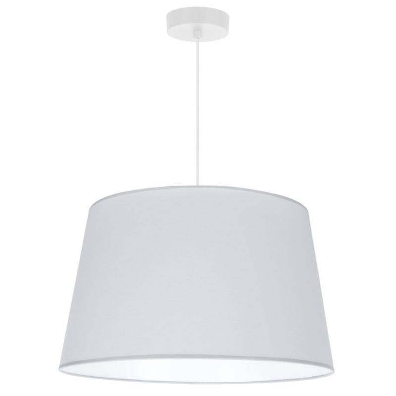Lampa sufitowa wisząca Light Home LH Juta Stożek 1x E27 60W szary/biały1szt.