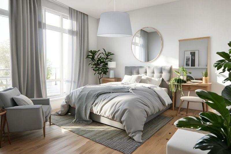 Lampa sufitowa wisząca Light Home LH Juta Stożek 1x E27 60W szary/biały1szt.