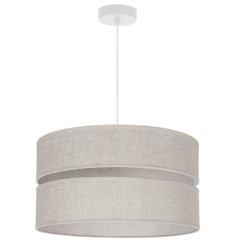 Lampa sufitowa wisząca Light Home LH Len Duo 1x E27 60W biały/beż 1szt.