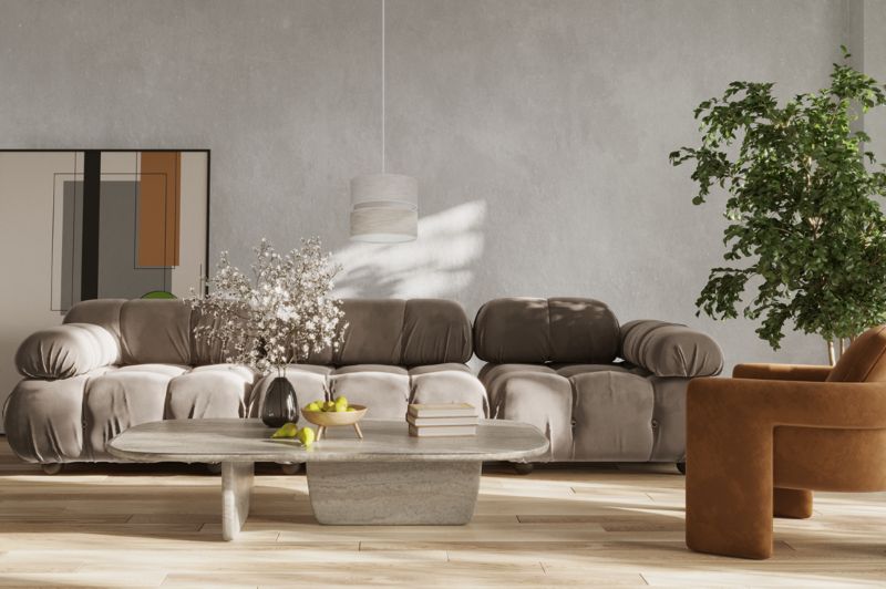 Lampa sufitowa wisząca Light Home LH Len Duo 1x E27 60W klosz 20cm biały/j.beżowy 1szt.