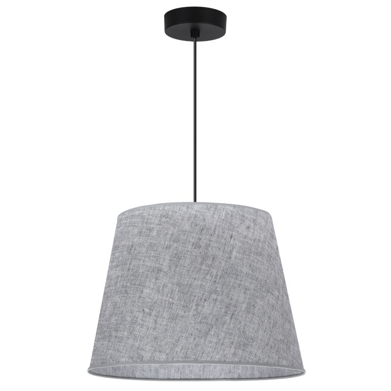 Lampa sufitowa wisząca Light Home LH Len Stożek 1x E27 60W klosz 38cm czarny/j.szary 1szt.