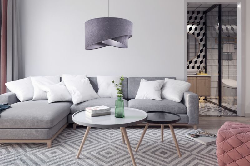 Lampa sufitowa wisząca Light Home LH Mediolan 1x E27 60W ciemny szary 1szt.