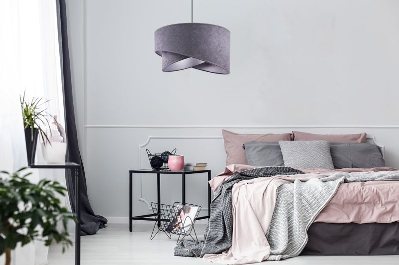 Lampa sufitowa wisząca Light Home LH Mediolan 1x E27 60W ciemny szary 1szt.