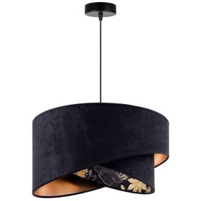 Lampa sufitowa wisząca Light Home LH Mediolan 1x E27 60W czarny 1szt.