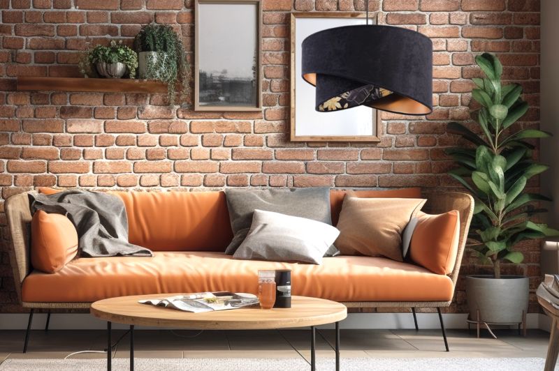 Lampa sufitowa wisząca Light Home LH Mediolan 1x E27 60W czarny 1szt.