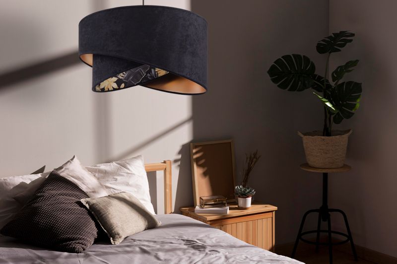 Lampa sufitowa wisząca Light Home LH Mediolan 1x E27 60W czarny 1szt.