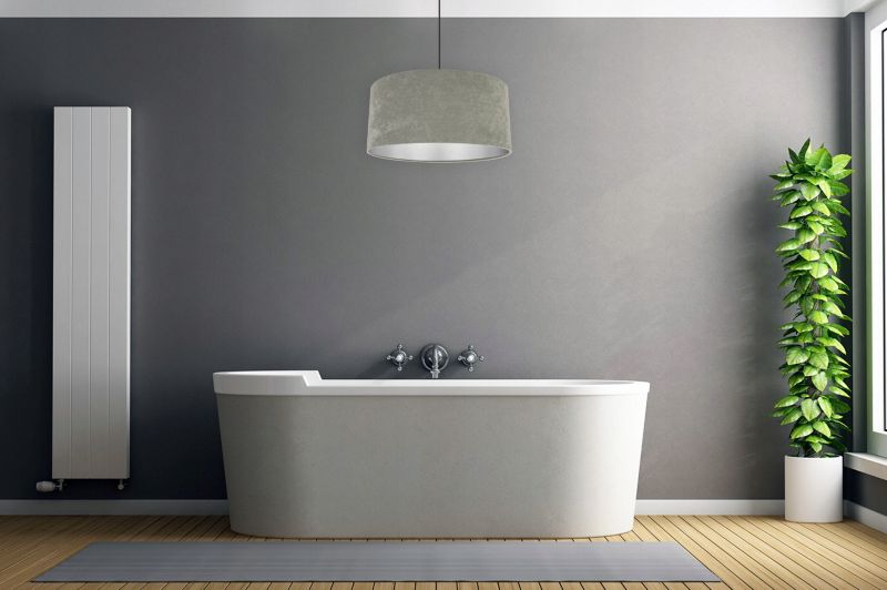 Lampa sufitowa wisząca Light Home LH Mediolan Welur 1x E27 60W ciepły szary/srebrny 1szt.