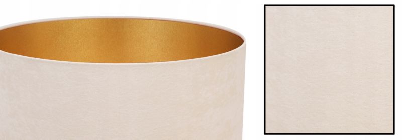Lampa sufitowa wisząca Light Home LH Mediolan Welur 1x E27 60W kremowy/złoty 1szt.
