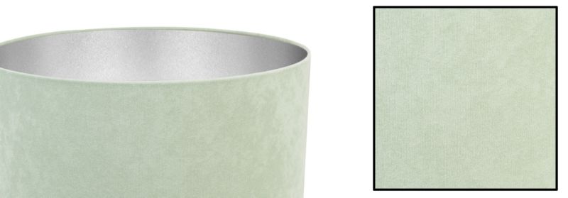 Lampa sufitowa wisząca Light Home LH Mediolan Welur 1x E27 60W miętowy/srebrny 35cm 1szt.
